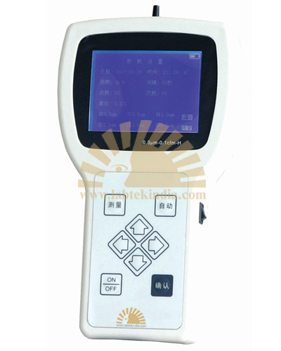 Handheld particle counter